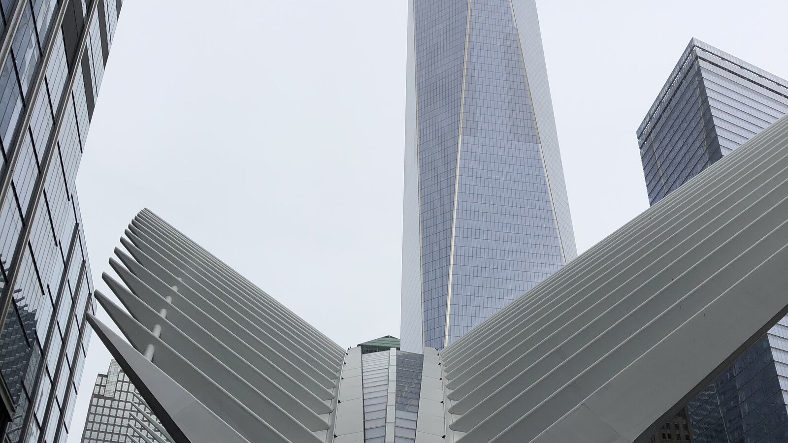 One World Trade Center and the Oculus photographed from lower Manhattan while Chris remained in New York instead of racing duathlon worlds in Spain